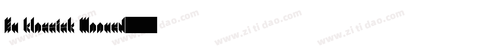 En klassisk Maaned字体转换